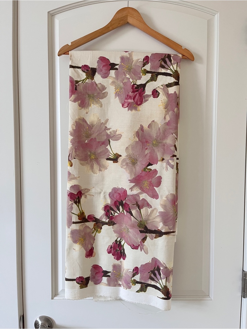 Cherry Blossom Fabric | Continuous 2 metres | Shabby Chic | Botanical